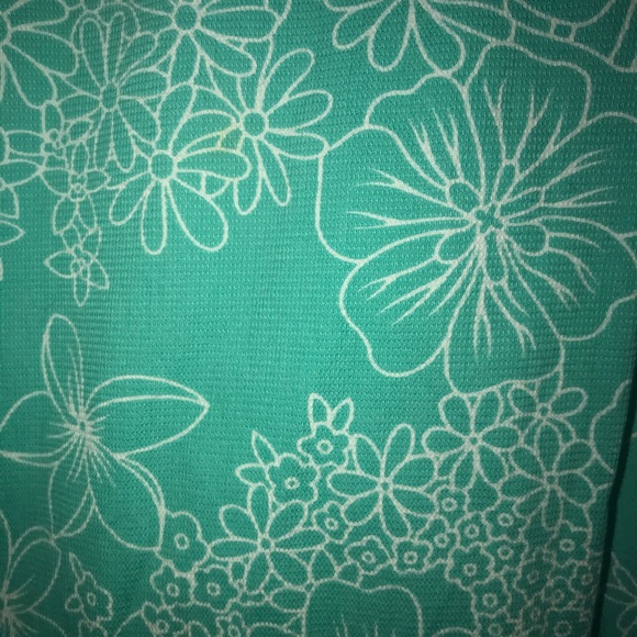 Versailles crop pants blue/green size 8 - Picture 3 of 5